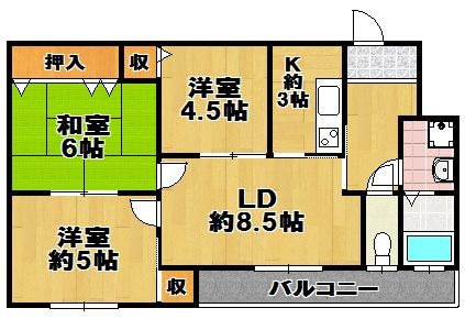 メゾンエスポアールKSの物件間取画像