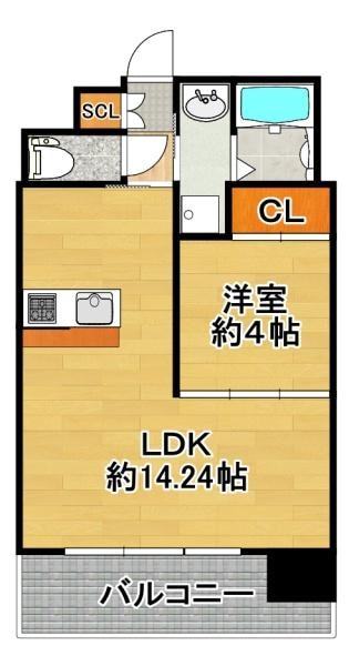 プレジオ大正（Cｒタイプ）の物件間取画像