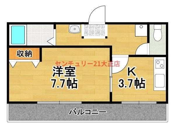 ユーメゾン５１の物件間取画像