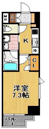 スプランディッド大阪ＷＥＳＴの物件間取画像