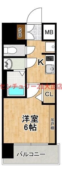 プレサンス大正エミナンスの物件間取画像