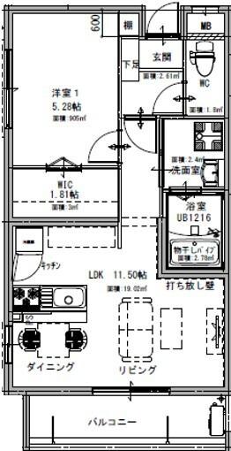 Praia Gujin (プライア宮神)の物件間取画像