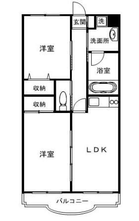 グランビュー１の物件間取画像