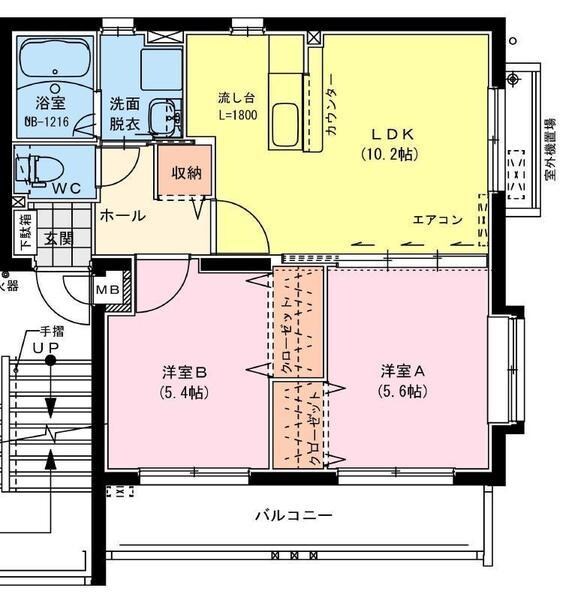 ユーミーなでしこAの物件間取画像