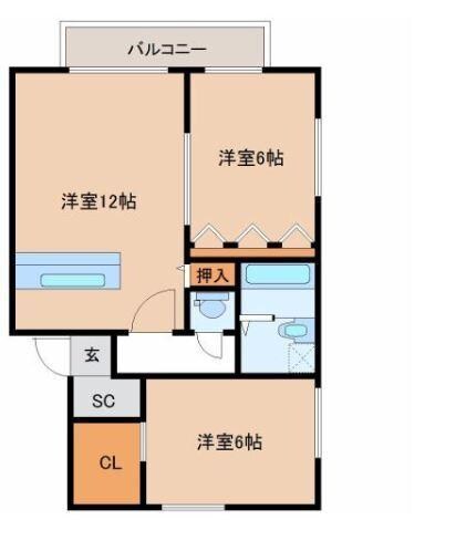 ライジングの物件間取画像