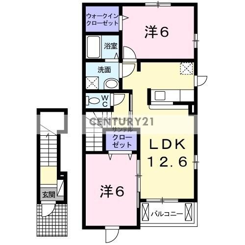 ラフレシールの物件間取画像