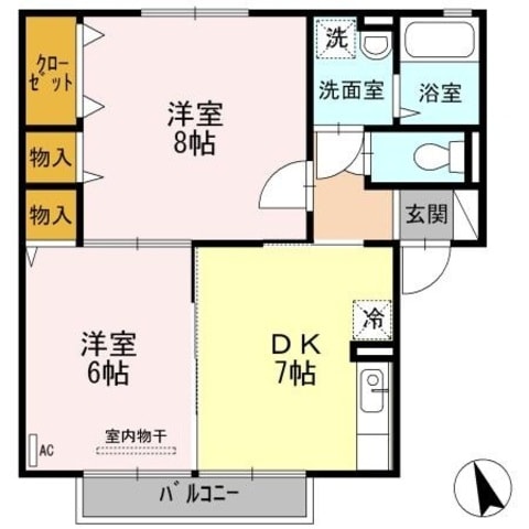 セジュール　ソシアの物件間取画像