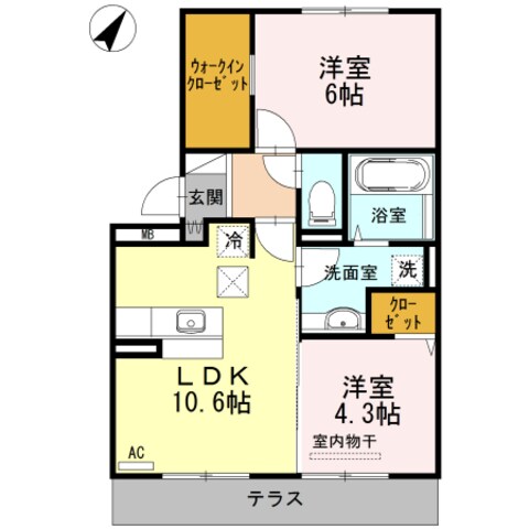 レチエ4の物件間取画像