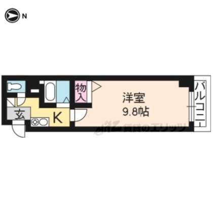 ビクトワール二条の物件間取画像