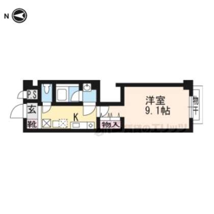 プラネシア星の子山科駅前の物件間取画像