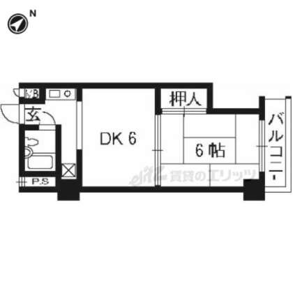 サンハイツ西京極の物件間取画像