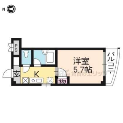 エクシード西院Ⅱの物件間取画像