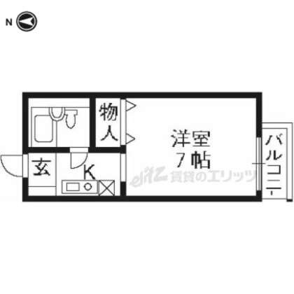 セジュール東桂の物件間取画像