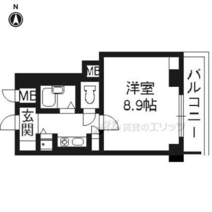 リーガル京都西陣の物件間取画像