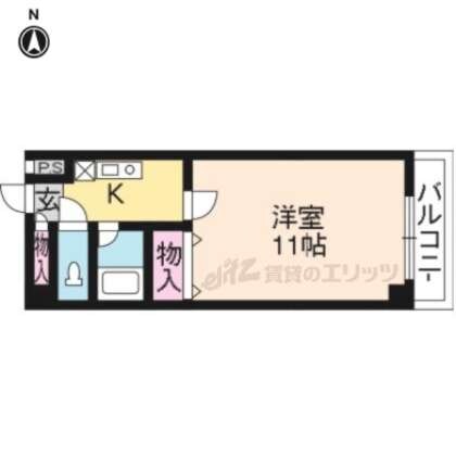 第８パールハイツ安井の物件間取画像