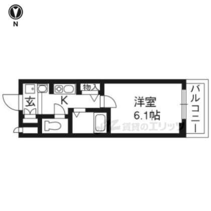 エステムコート京都烏丸Ⅱの物件間取画像