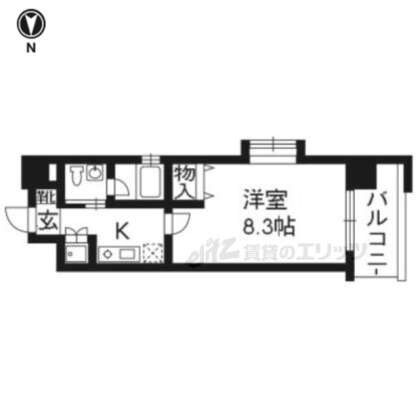 ベラジオ烏丸三条の物件間取画像