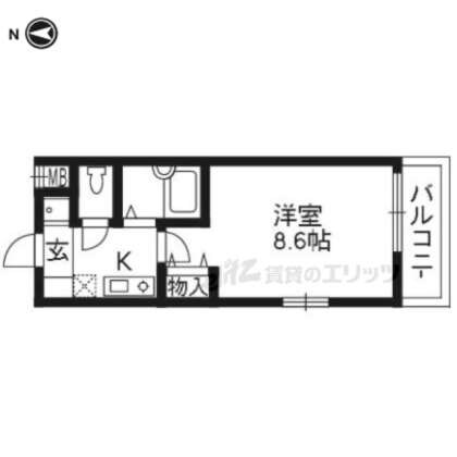 トゥルー西ノ京の物件間取画像