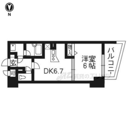 エスリード京都河原町の物件間取画像