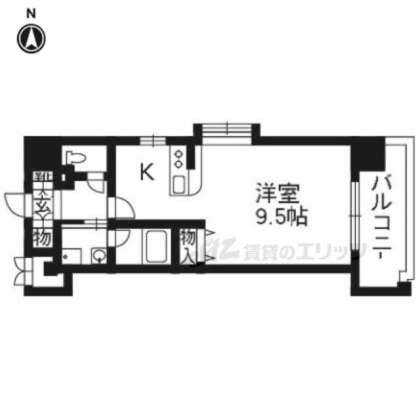 ベラジオ烏丸御池Ⅱの物件間取画像