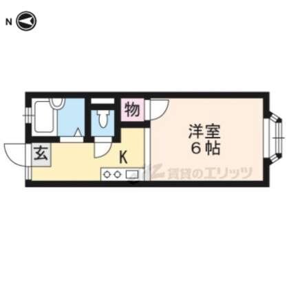 アパートメントハウス二軒家の物件間取画像