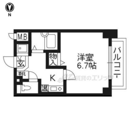 プレサンス京都東山ＣｉｔｙＬｉｆｅ303の物件間取画像