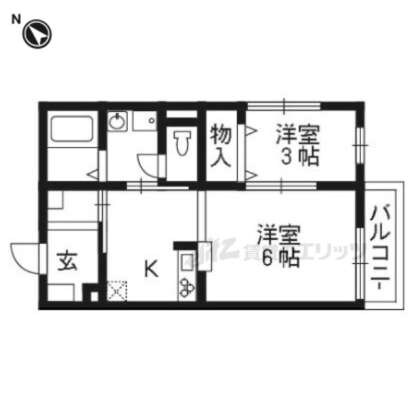 リベル北山の物件間取画像