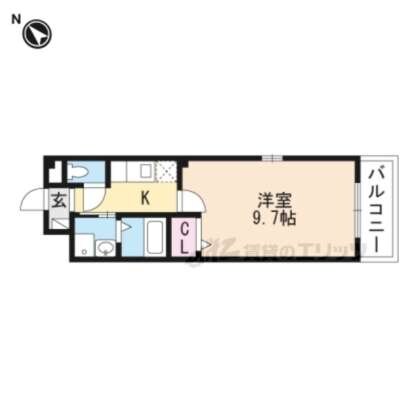 アクア２１Ｄ棟の物件間取画像