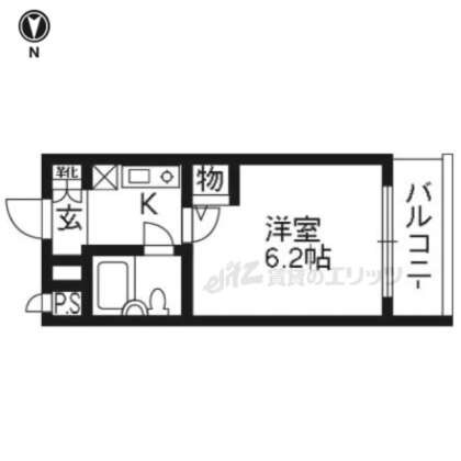 ＤＥＴＯＭ－１室町二条の物件間取画像