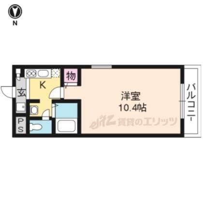 クラロ東大路の物件間取画像