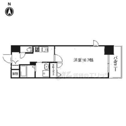 エスリード西小路御池の物件間取画像