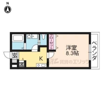 Ｋｅｙ’ｓ　Ｃｏｕｒｔ１の物件間取画像