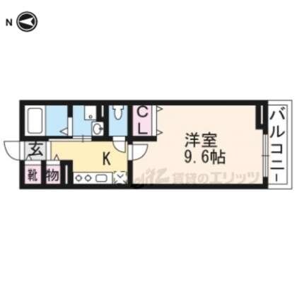 カーサデルソルの物件間取画像