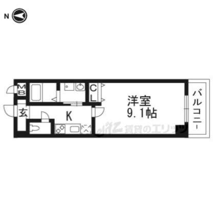ラソ二条の物件間取画像