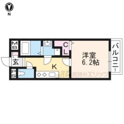 デュラカーサ・ルシア鳥羽街道の物件間取画像