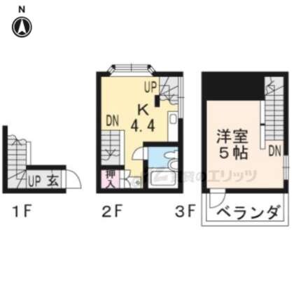 メイフラワー三条ありすがわの物件間取画像