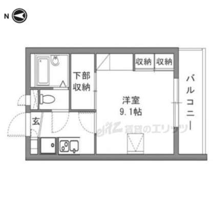 レオパレスサニーコートの物件間取画像