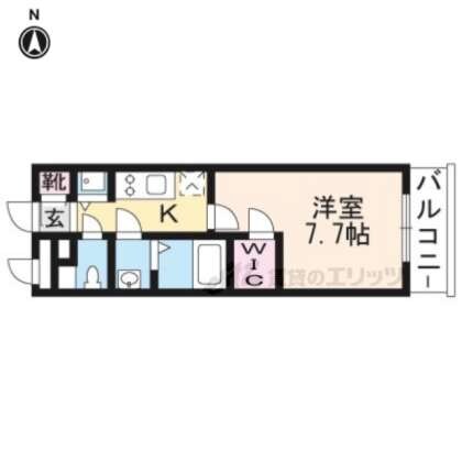 エスプレイス京都駅ウエストの物件間取画像