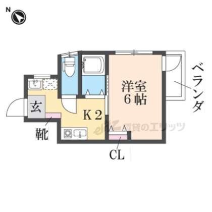サニーハイツの物件間取画像