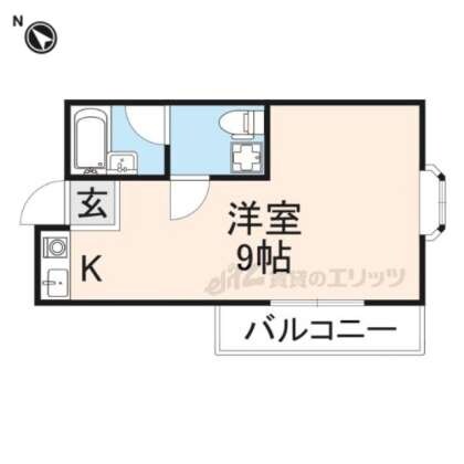 ヴィラ岡山手の物件間取画像