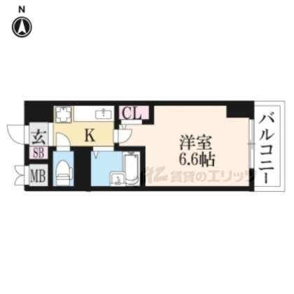 ラナップスクエア京都北野の物件間取画像