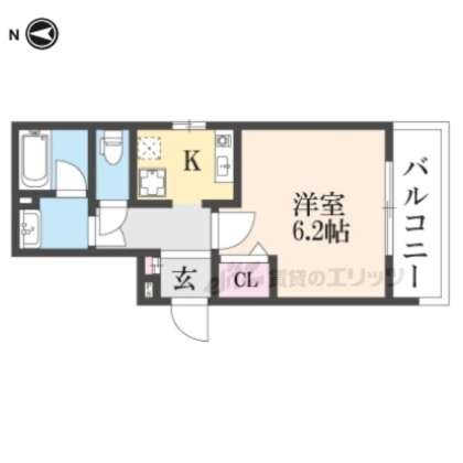 ALEGRIA京都南の物件間取画像