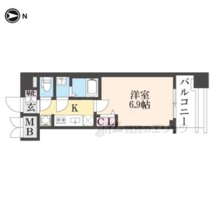 プレサンス京都東寺の物件間取画像