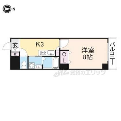 フリーディオ天の川の物件間取画像