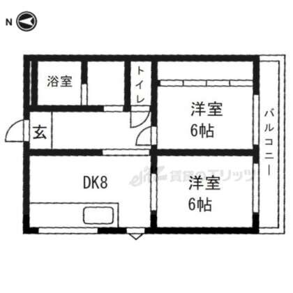 レジデンス招提の物件間取画像