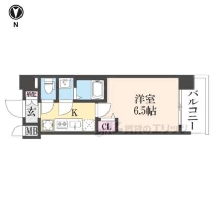 プレサンスTHE KYOTO新町通の物件間取画像