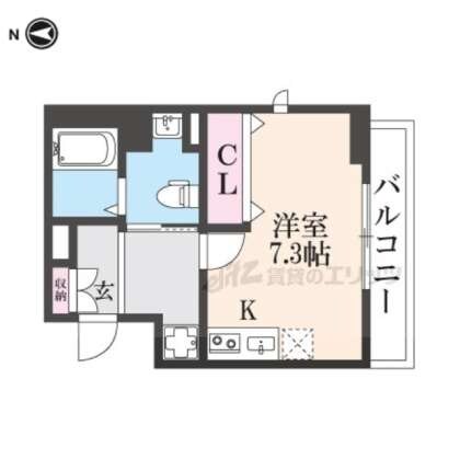 ヴィラ東山本町の物件間取画像