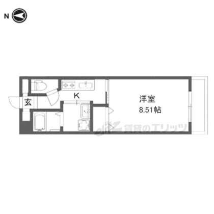 シャンテ―枚方磯島の物件間取画像