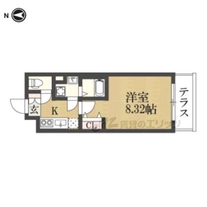 仮）京大北Ⅲレジデンスの物件間取画像