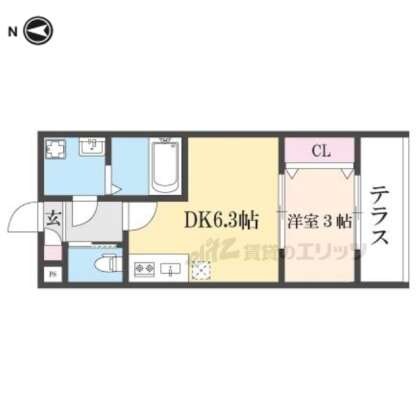 ジーメゾン御殿山の物件間取画像